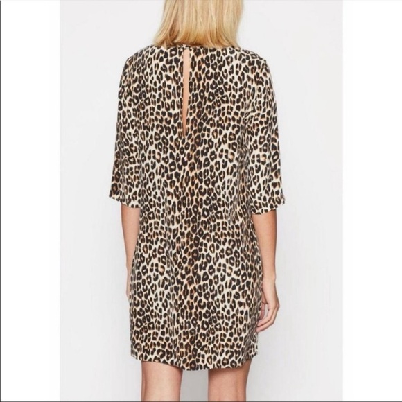 Equipment Aubrey Leopard Print Silk Dress Pockets Size M - Picture 2 of 11